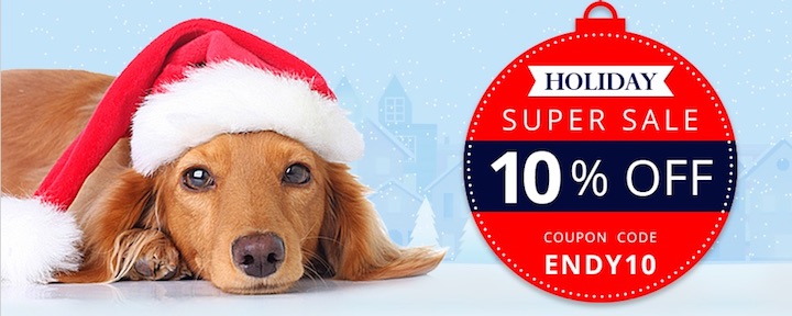 Holiday Sale of PetCareSupplies: 10% Off and Free Shipping