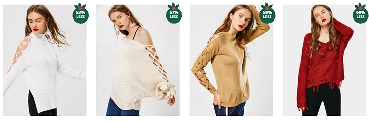 Zaful Top Clearance: Sweaters, Blouse, Sweatshirt, Coat and More