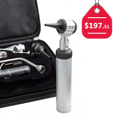 ADC Complete 2.5v Otoscope Ophthalmoscope Diagnostic Instrument Set, $197.31