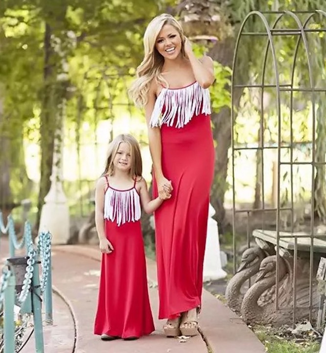 Simple Mom and Me Tasseled Maxi Dress from PatPat, $11.99
