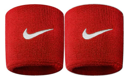Nike Swoosh Wristbands – 3", Red Color