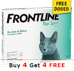 Frontline Top Spot Cats (Green), Buy 4 Get 4 Free