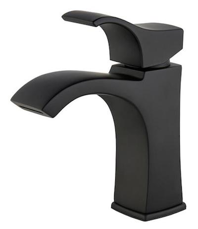 Centerset Single-Handle Bathroom Faucet in Matte Black