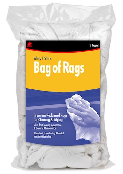 Buffalo Cloth Rags Wht 1 No.Bag- 3244-8144 Towels & Rags