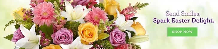 1800Flowers: Send Smile and Spark Easter Delight