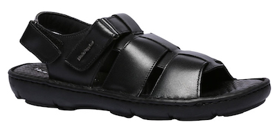 Bata Hush Puppies Black Sandals For Men