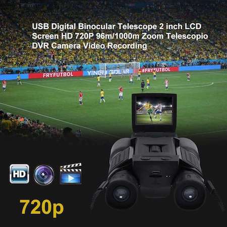 USB Digital Binocular Telescope 2 inch LCD Screen HD 720P 96m/1000m Zoom