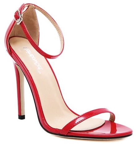 Trendy Strappy and Ankle Strap Design Sandals For Women - Red
