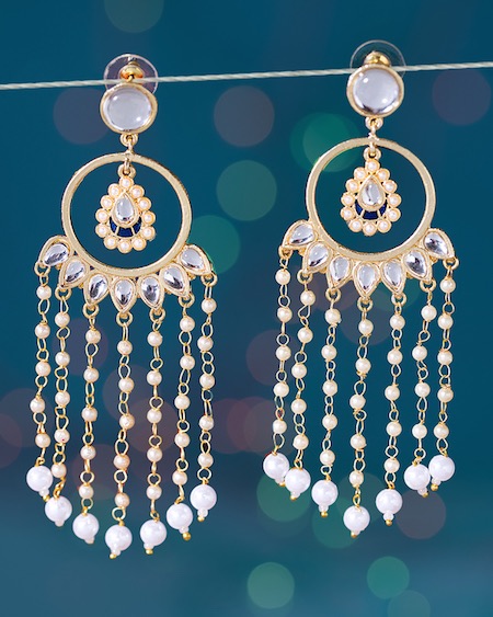 Stunning Pearl Tassel Earrings