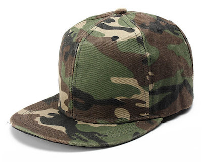 Men Women Camo Camouflage Flat Baseball Cap Hip Hop Hat