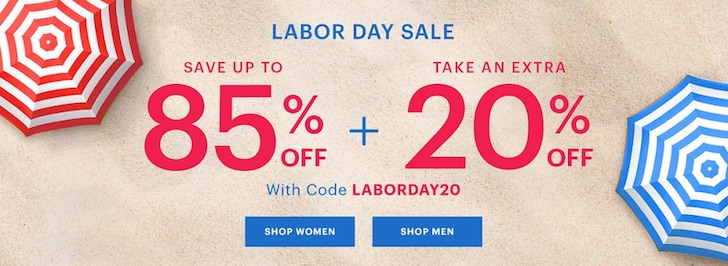 Bluefly Labor Day Sales: 85% OFF