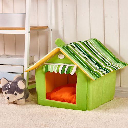 New Fashion Striped Removable Cover Mat Dog House