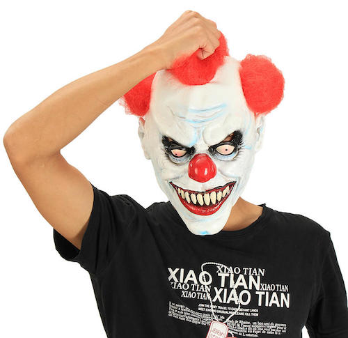 Halloween Party Home Decoration Clown Mask Headgear Costume Supply Children Gift Toys from Banggood