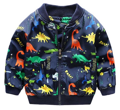 Patpat Dino Print Sport Coat for Baby and Toddler Boys