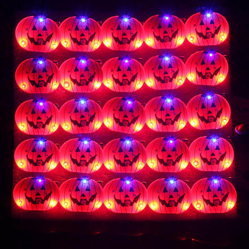 Halloween LED Flashing Light Brooch Pumpkin Toys Party Supplies from Banggood
