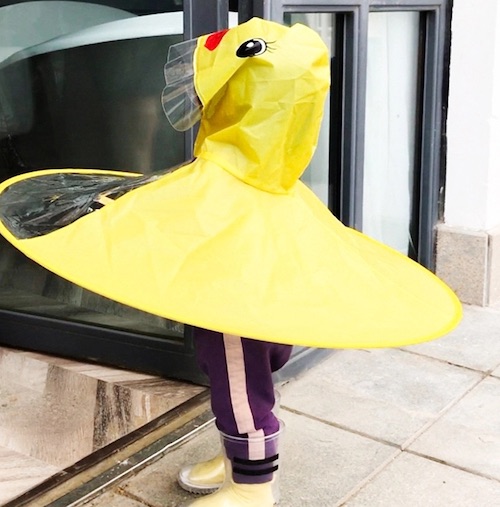 Patpat Cute Duck Design Hooded Raincoat for Kid