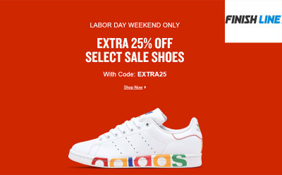 Finish Line Labor Day Sale - Extra 25% Off